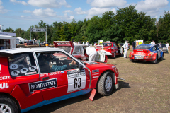 Festival of Speed 2024, Rallye Stage, Peugeot 205 T16 E2, Porsche 911 SC, MG Metro 6R4