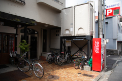 Straßenszene Okayama Japan 2024