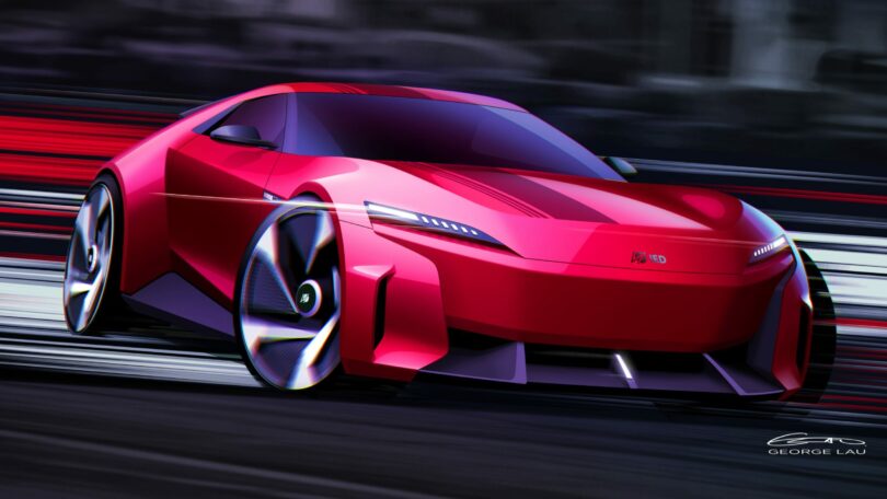 2025 IED Torino Italdesign Vision Rapida Design Sketch George Lau
