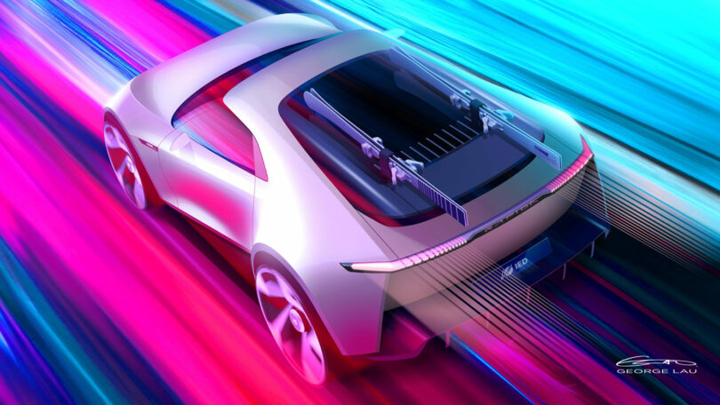 2025 IED Torino Italdesign Vision Rapida Design Sketch George Lau
